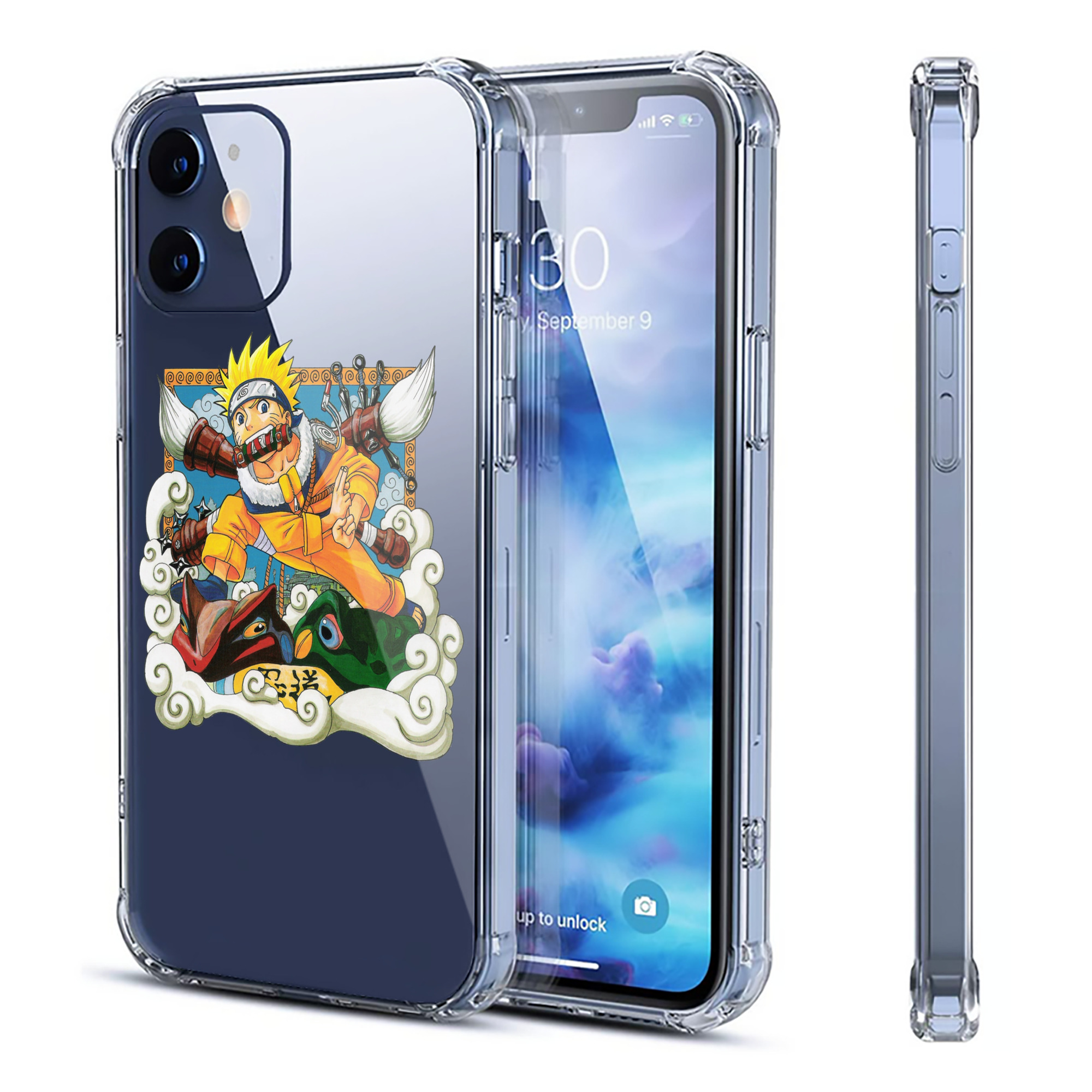 （画像用） NARUTO -ナルト- うずまき ナルト Uzumaki Naruto 【iPhone 12シリーズ対応】透明スマホケース（クリアソフトケース）